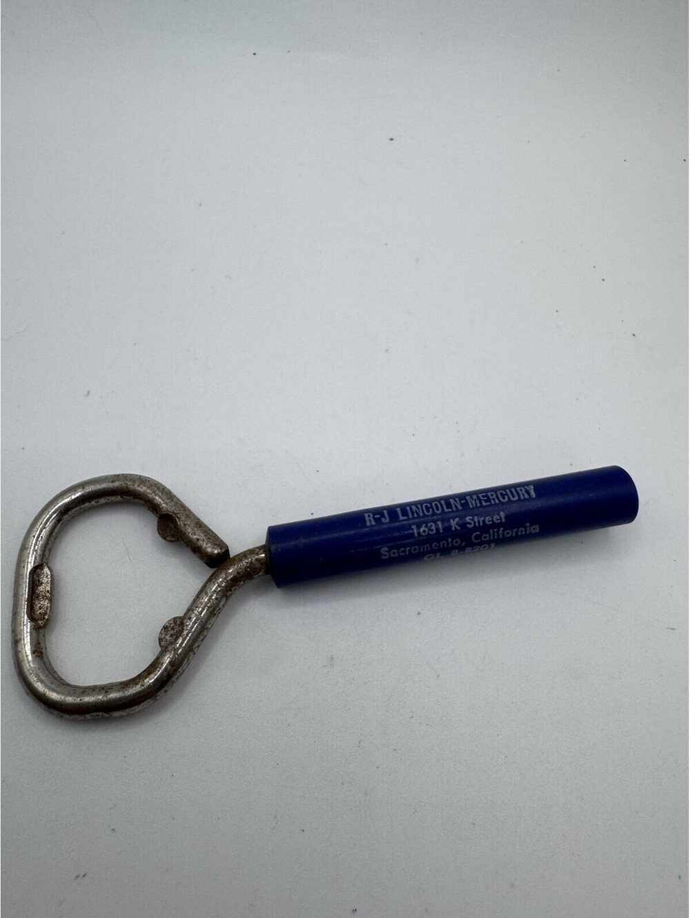 Vintage R J Lincoln-Mercury Parts Advertising Bottle Opener Sacramento CA